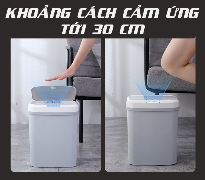 Thùng Rác Cảm Ứng Thông Minh Cho Nhà Bếp, Màu Ngẫu nhiên