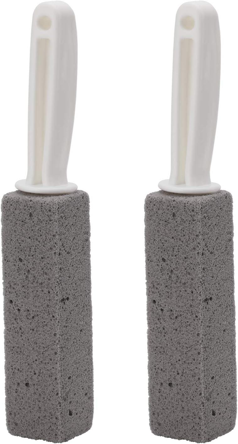 Đá bọt làm sạch có tay cầm, Bàn chải làm sạch vòng đệm bồn cầu Bàn chải làm sạch vết bẩn và Chất tẩy rửa vòng đệm nước cứng Rust Grill Cleaner 2 Set