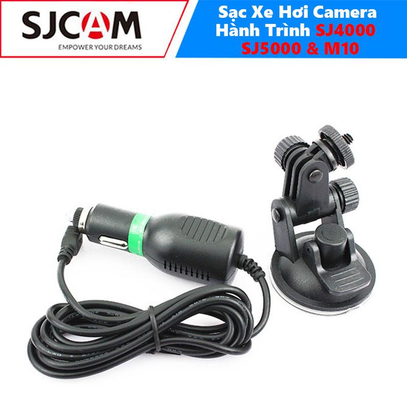 Sạc Xe Hơi Cho Camera Hành Trình SJCAM SJ4000 &amp; SJ5000 &amp; M10 - Hàng chính hãng