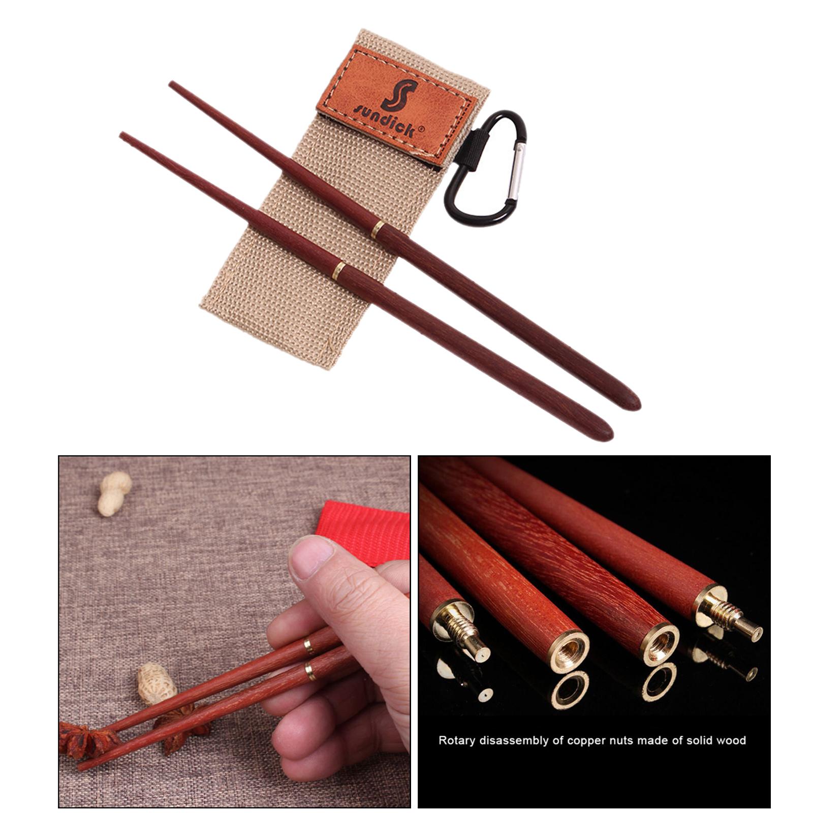 1Pair Folding Chopsticks Portable Tableware School Office Travel