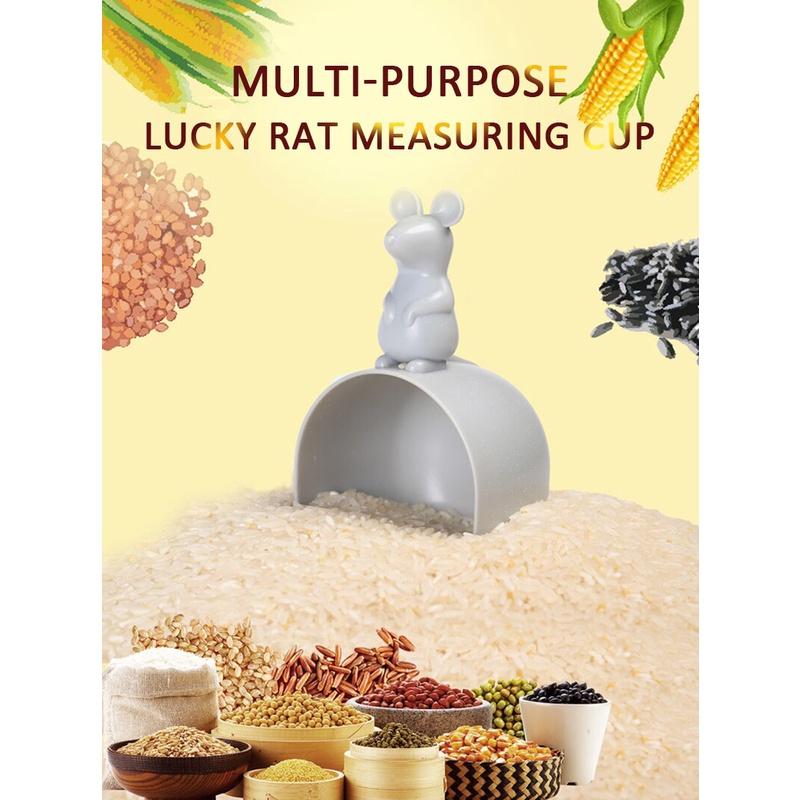 Simple Mouse Shape Rice Measuring Cup Water Spoon Cereal Rice Shovel Scoop Creative Grains Measuring Cup Kitchen Tools