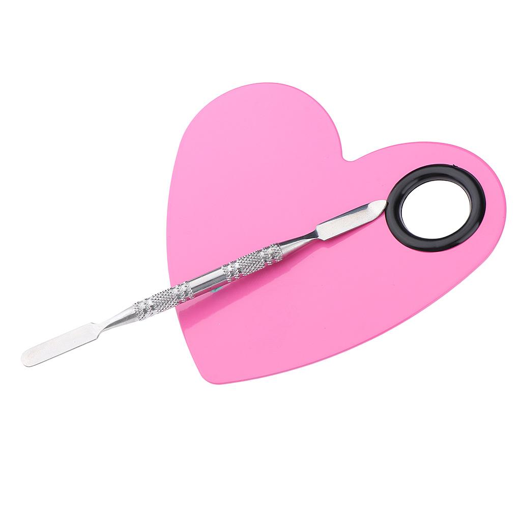 Stainless Steel Makeup Mixing Eyeshadow Paint Blending Palette Spatula