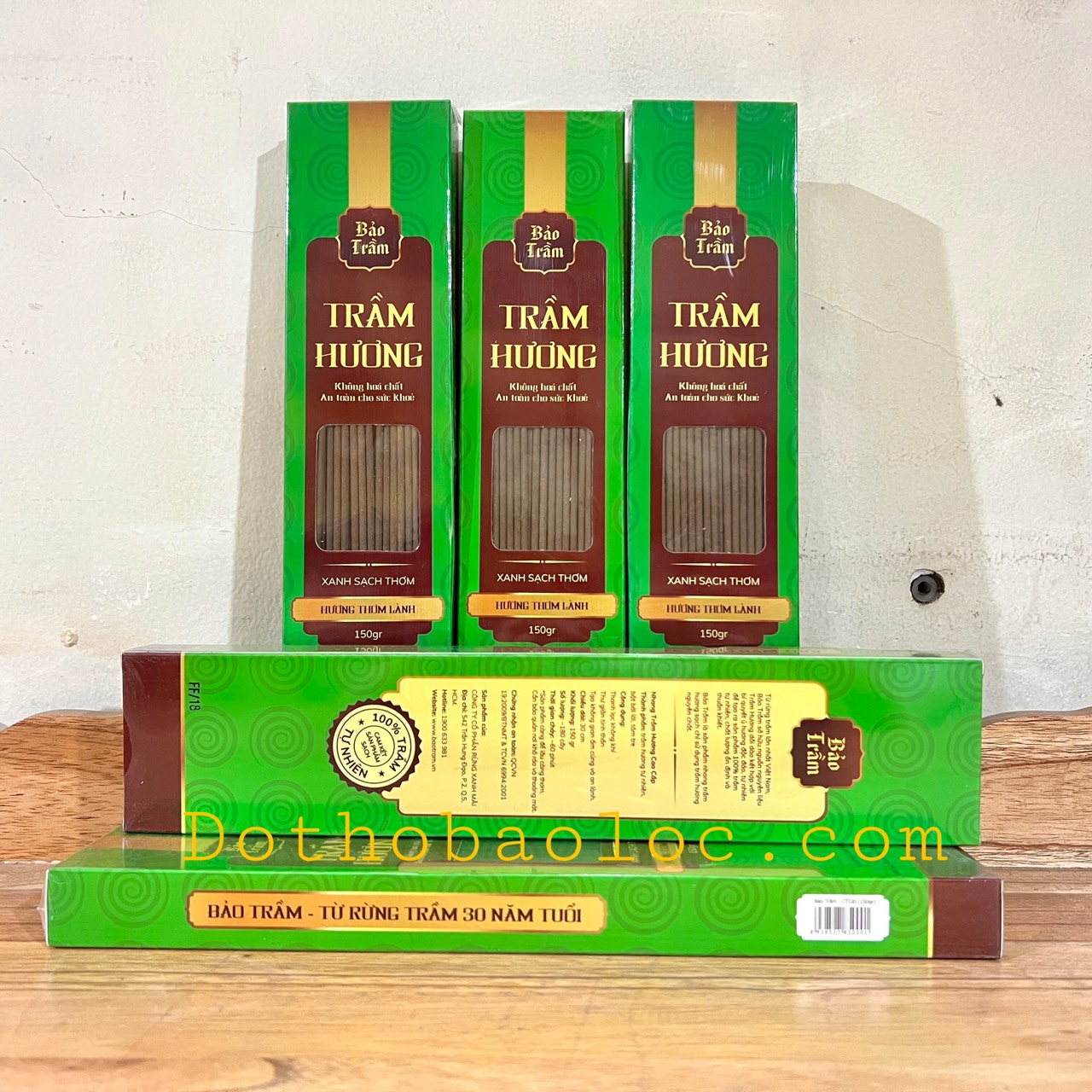 Nhang trầm hương thơm cao 30cm, 150g – Nhang Bảo Trầm