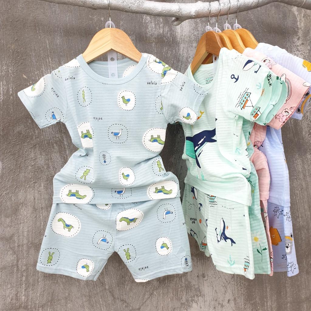Đồ bộ mặc nhà cho bé 02 - chất liệu mềm nhẹ, màu sắc tươi sáng phù hợp cho bé từ 6 tháng - 3 tuổi