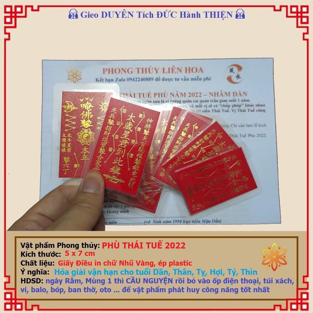 Thái Tuế năm 2022 - Phù Thái Tuế Nhâm Dần năm 2022 vi