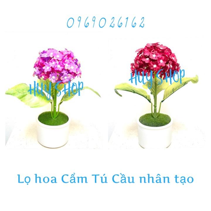 Lọ Hoa CẨM TÚ CẦU Sao nhân tạo trang trí nhà cửa