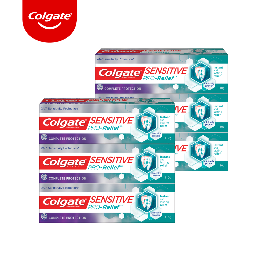 Bộ 6 Kem Đánh Răng Colgate Sensitive Pro Relief ngăn ê buốt và bảo vệ toàn diện 110g/hộp