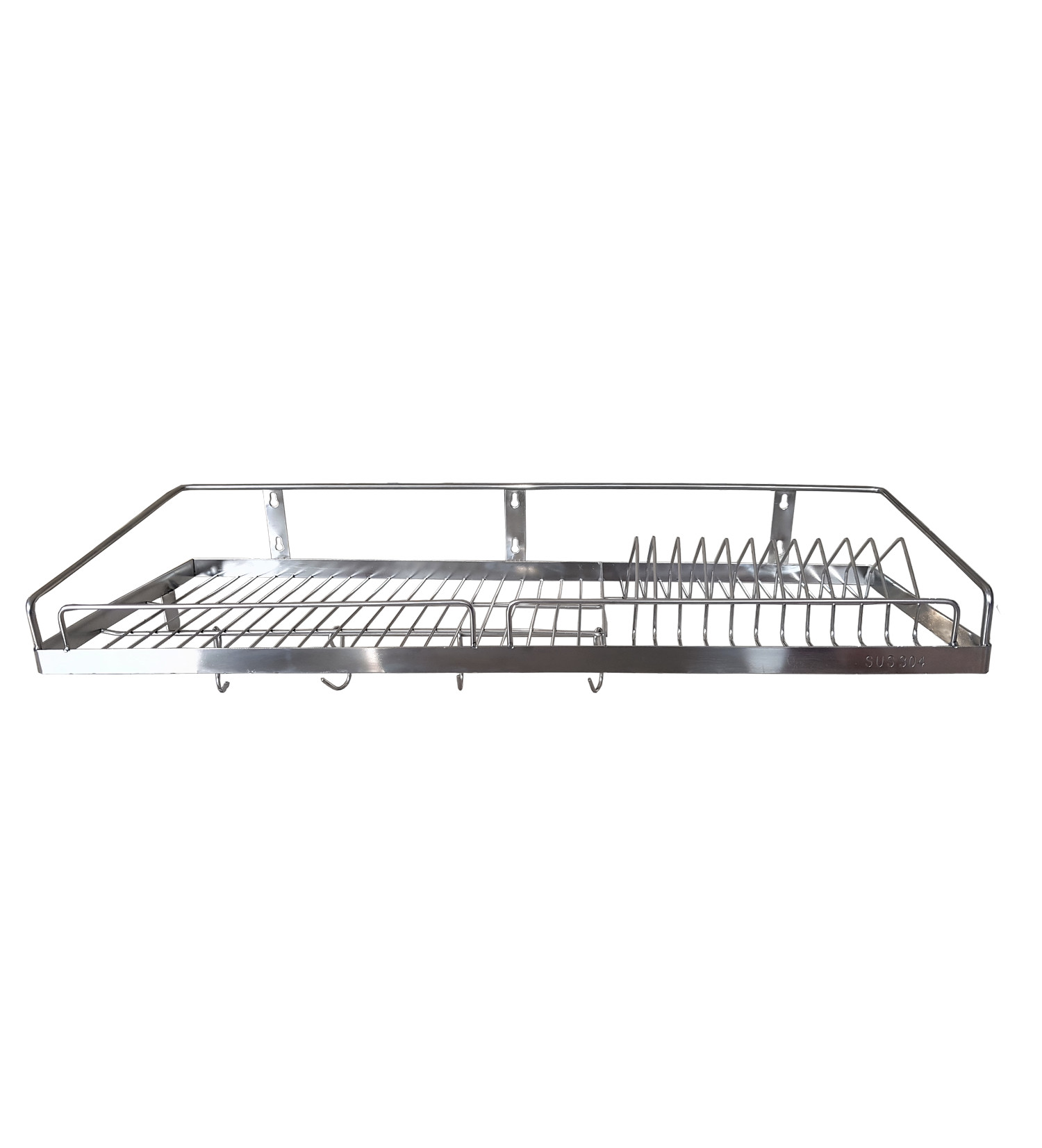 Kệ chén dĩa 1 tầng inox SUS 304 - 28 x 50cm