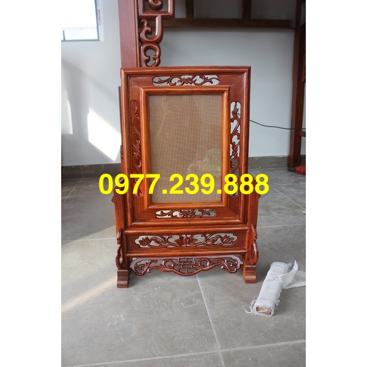 Khung ảnh thờ bằng gỗ hương 25x35cm