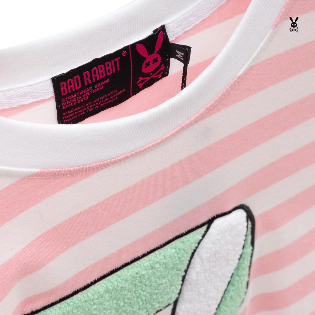 Áo Thun Unisex Bad Rabbit Stripes Kẻ Hồng 100% Cotton - Local Brand Chính Hãng