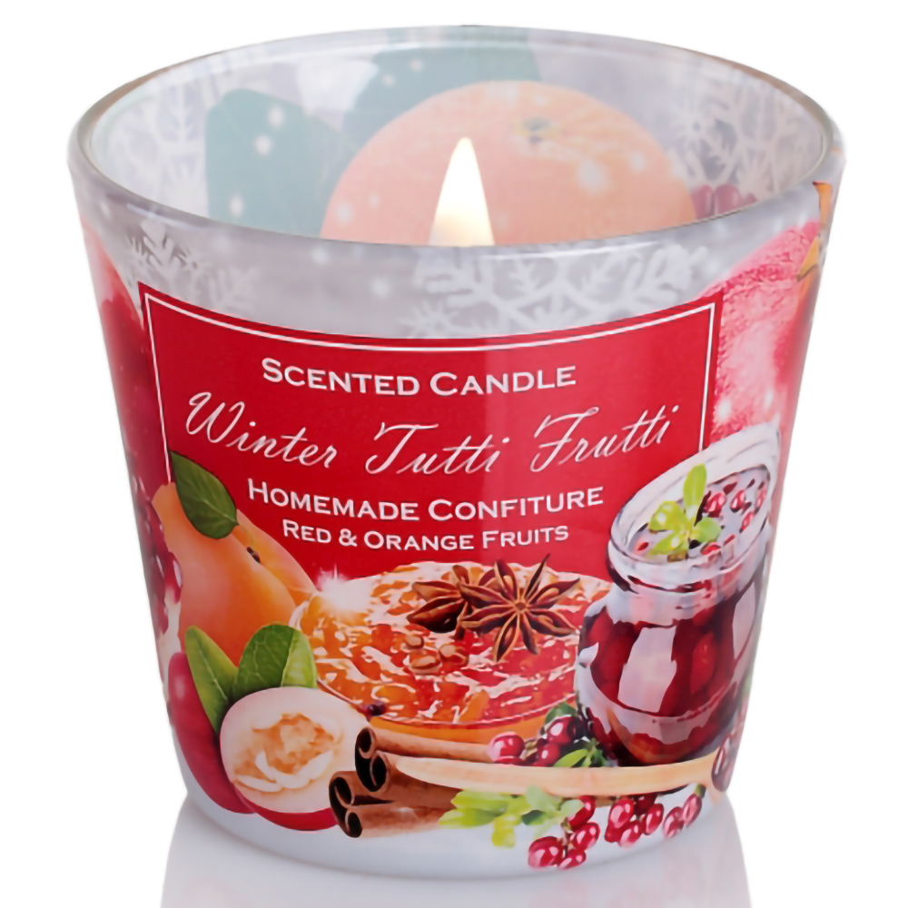 Ly nến thơm tinh dầu Bartek Winter Tutti Frutti 115g QT3159 - nho, quế, lựu (giao mẫu ngẫu nhiên)