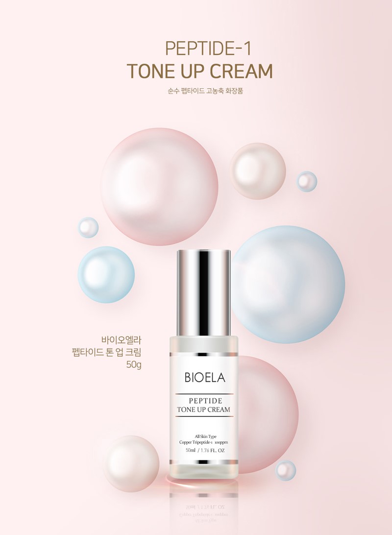 Kem dưỡng trắng nâng tông da BIOELA PEPTIDE TONE UP CREAM 50g