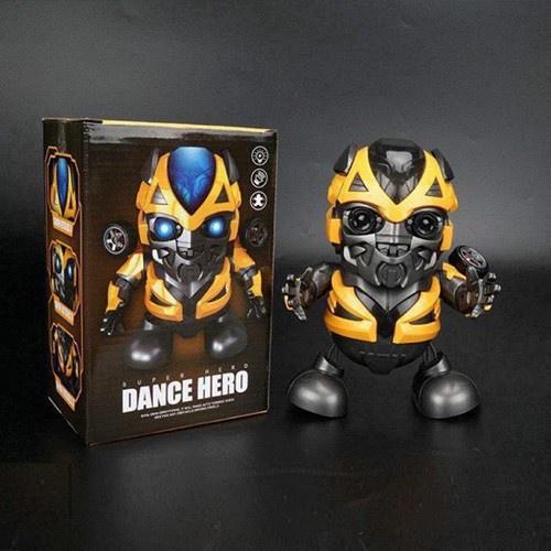 Đồ chơi robot dance hero nhảy múa vui nhộn có nhạc và đèn cho bé