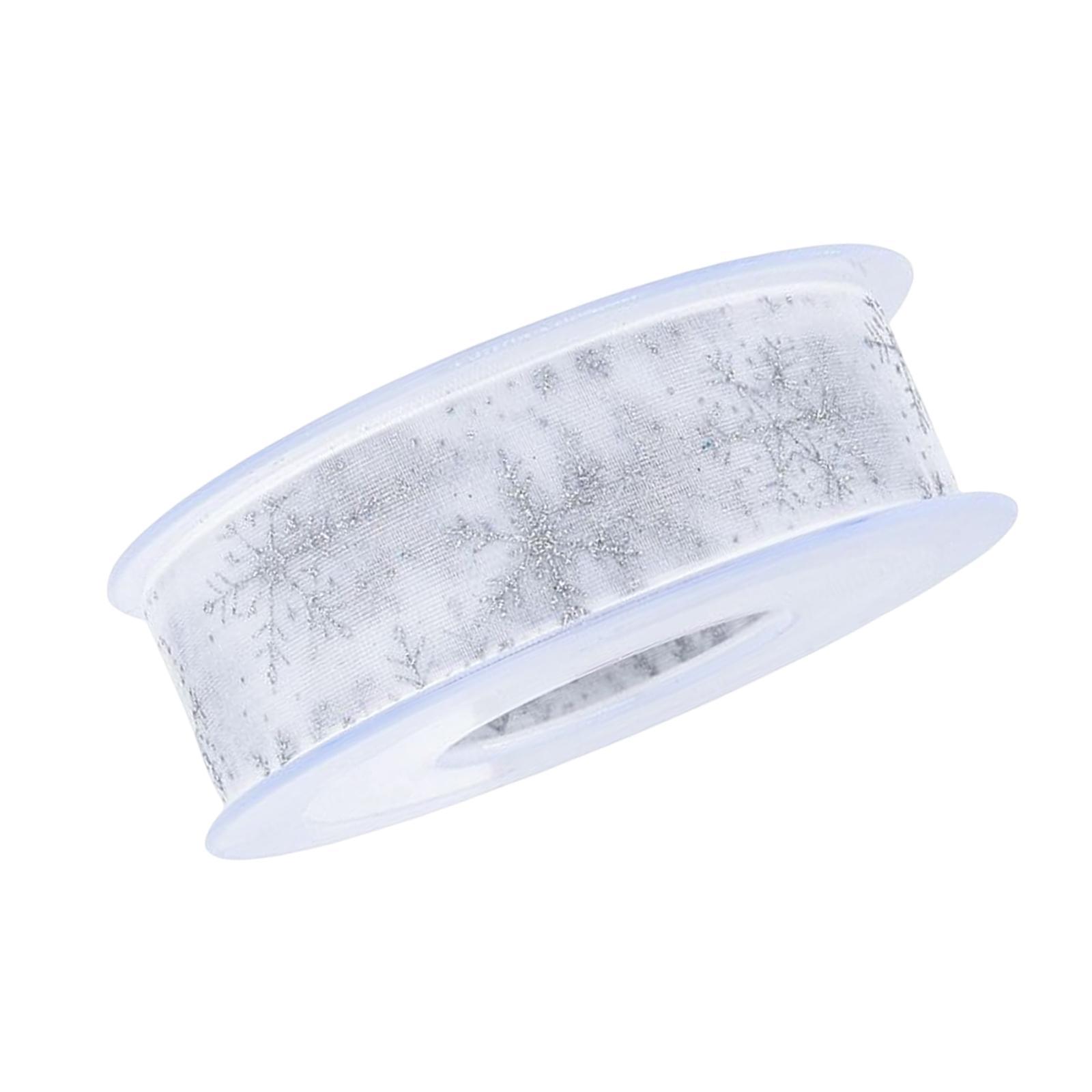 Snowflake Ribbon Christmas DIY Gift Wrapping for Wreath Valentines Day