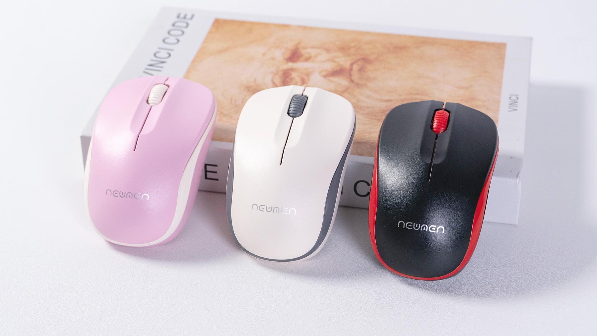 Chuột Máy Tính Không Dây - Newmen F116 - Màu Đen Đỏ