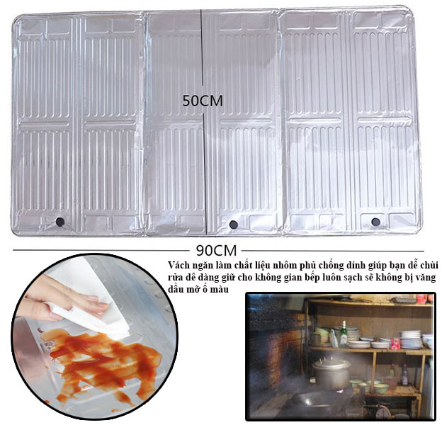 Combo 2 Vách Ngăn Tấm Chắn Dầu Mỡ Chống Bẩn Chống Cháy