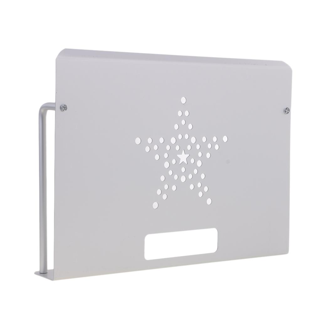 2 Pieces TV Component AV DVD Bracket Shelf DVR Cable Game Console Holder Stand