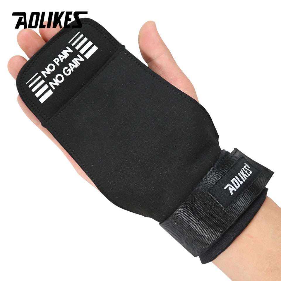 Găng tay tập gym hở mu AOLIKES A-7639 Sport Wrist Bands