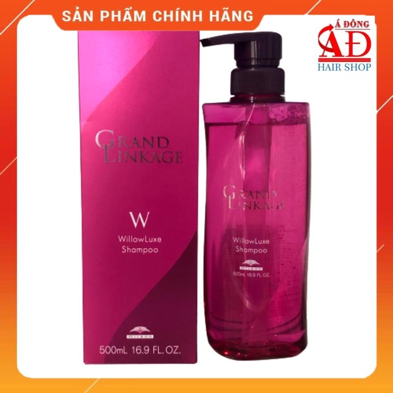 [+Tặng mũ trùm] DẦU GỘI XẢ MILBON GRAND LINKAGE WILLOW LUXE W SIÊU MƯỢT CHO TÓC THƯỜNG 500ML (NHẬT BẢN)