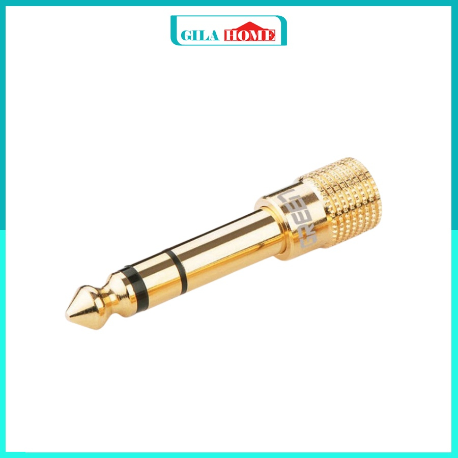 Jack Chuyển Đổi 6ly GILA HOME Chất Liệu Đồng Thau Rắn Có Độ Bền Cao Từ Cổng 3.5mm Cái Sang Cổng 6.5mm