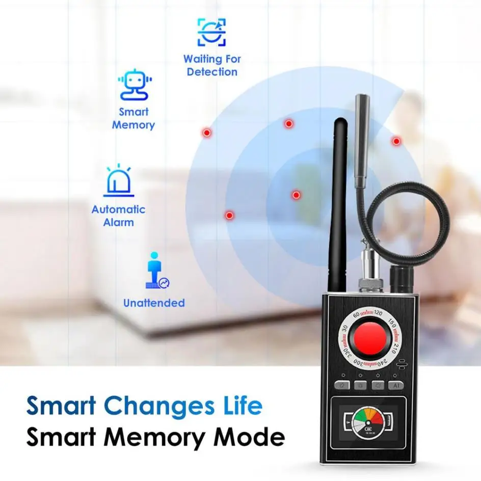 ROGTZ - RF Detector K88 - Thiết bị phát hiện máy ghi âm, camera wifi K-88 - Máy phát hiện camera , máy ghi âm K88 - Hàng Chính Hãng