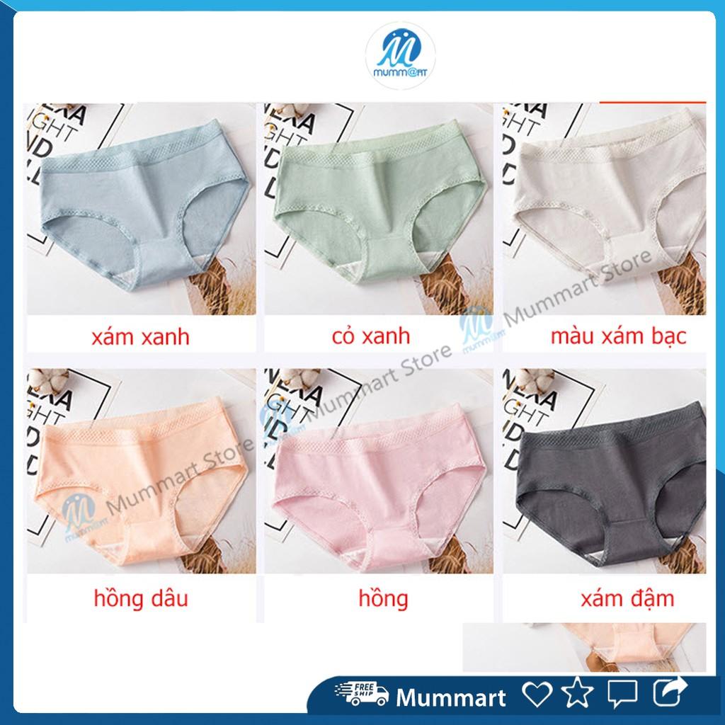 Quần lót nữ cotton viền ren, mềm, mịn, mặc ôm và co dãn tốt