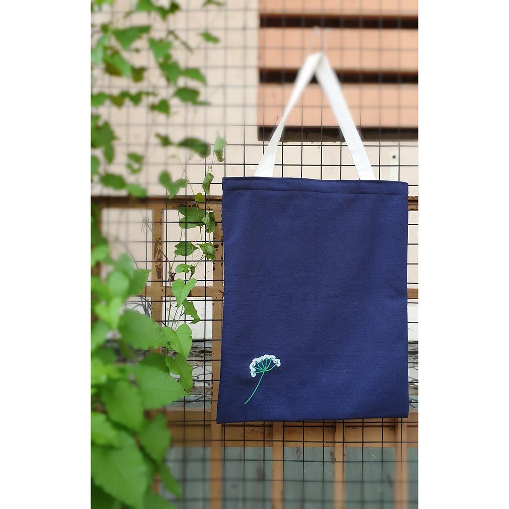 Túi vải canvas handmade họa tiết thêu tay MAD-04