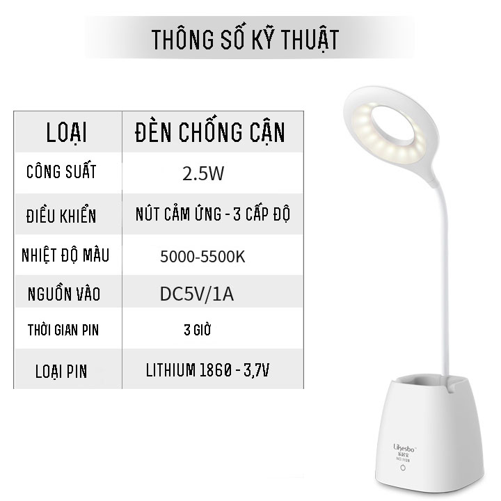 Đèn học chống cận Q100 ( Màu ngẫu nhiên )