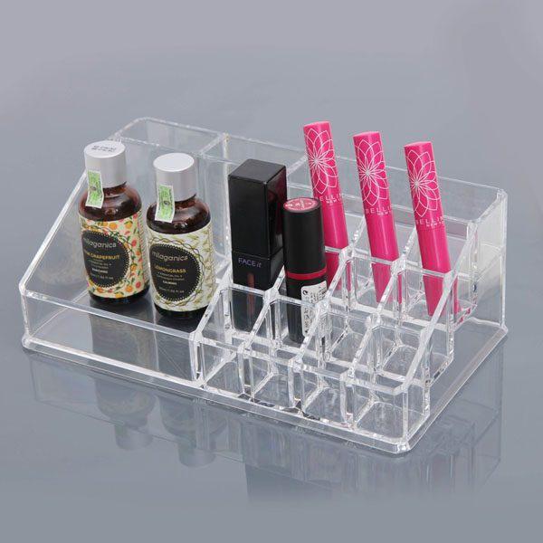 Kệ Mica Đựng Mỹ Phẩm, Son Môi, Nước Hoa 16 Ô Cao Cấp