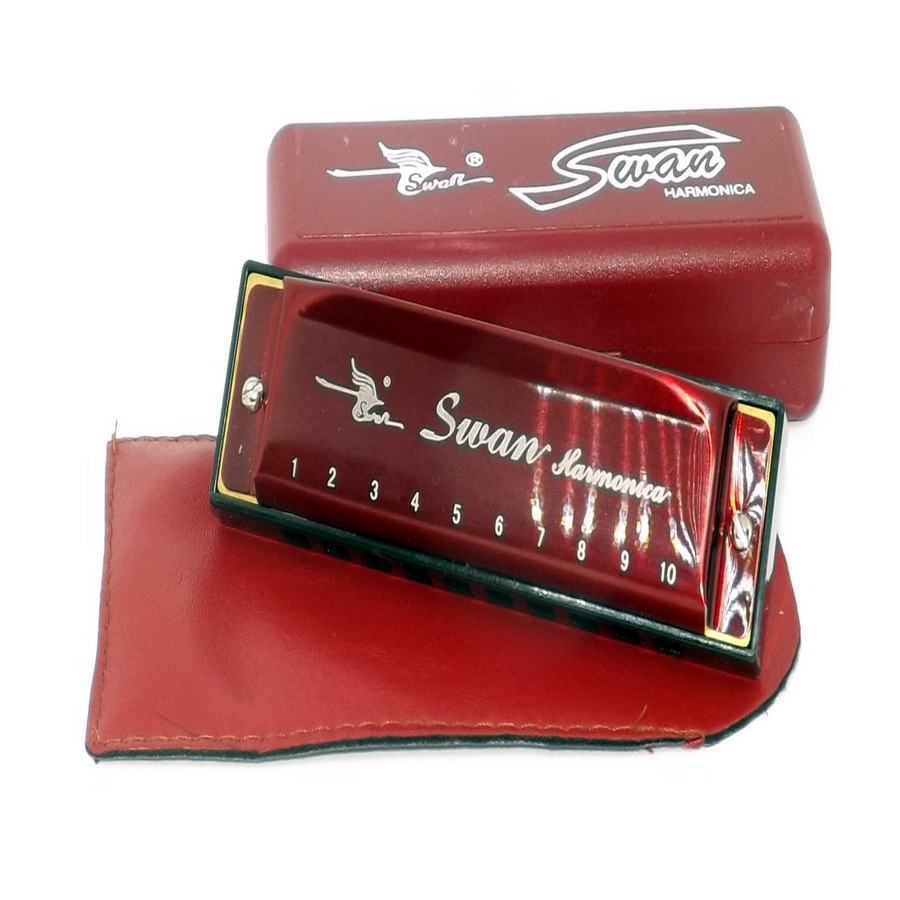 Kèn Harmonica Swan 10 lỗ Diatonic SW1020 Key C