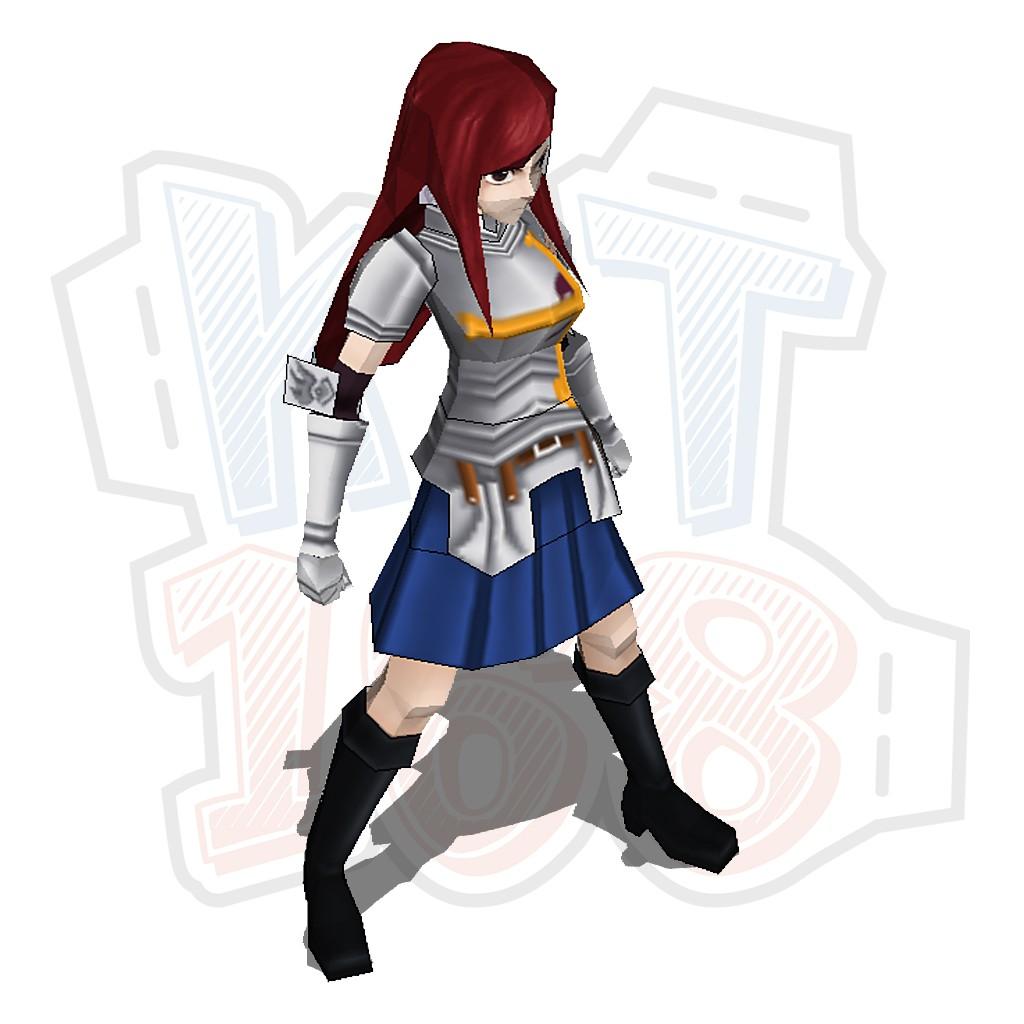 Mô hình giấy Anime Fairy Tail Erza Scarlet