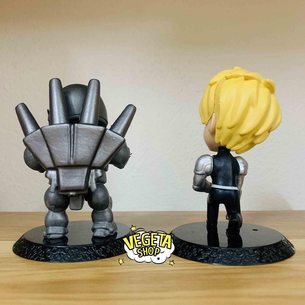 Mô hình One Punch Man - Saitama Genos Tatsumaki Lốc xoáy Bang Metal Knight Hiệp sỹ kim loại Mumen Rider - Cao 8~10,5cm