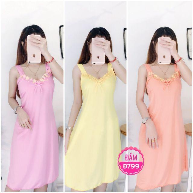 Đầm ngủ thun lạnh size dưới 55kg