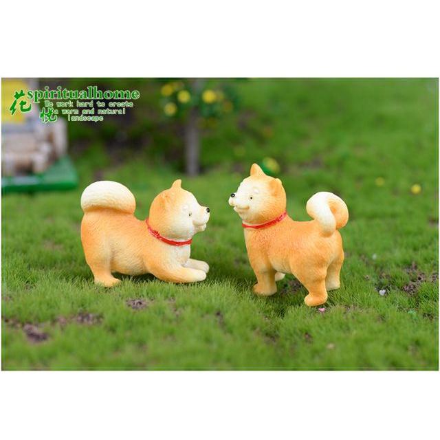 Tiểu Cảnh - Chú chó Shiba vàng làm tiểu cảnh/ charm slime /terrarium/ mô hình trang trí - chaucaydep