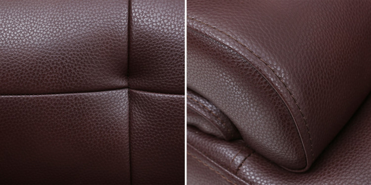 Sofa da và 2 đôn V9.SF10 270 x 160 x 90 cm (Nâu)