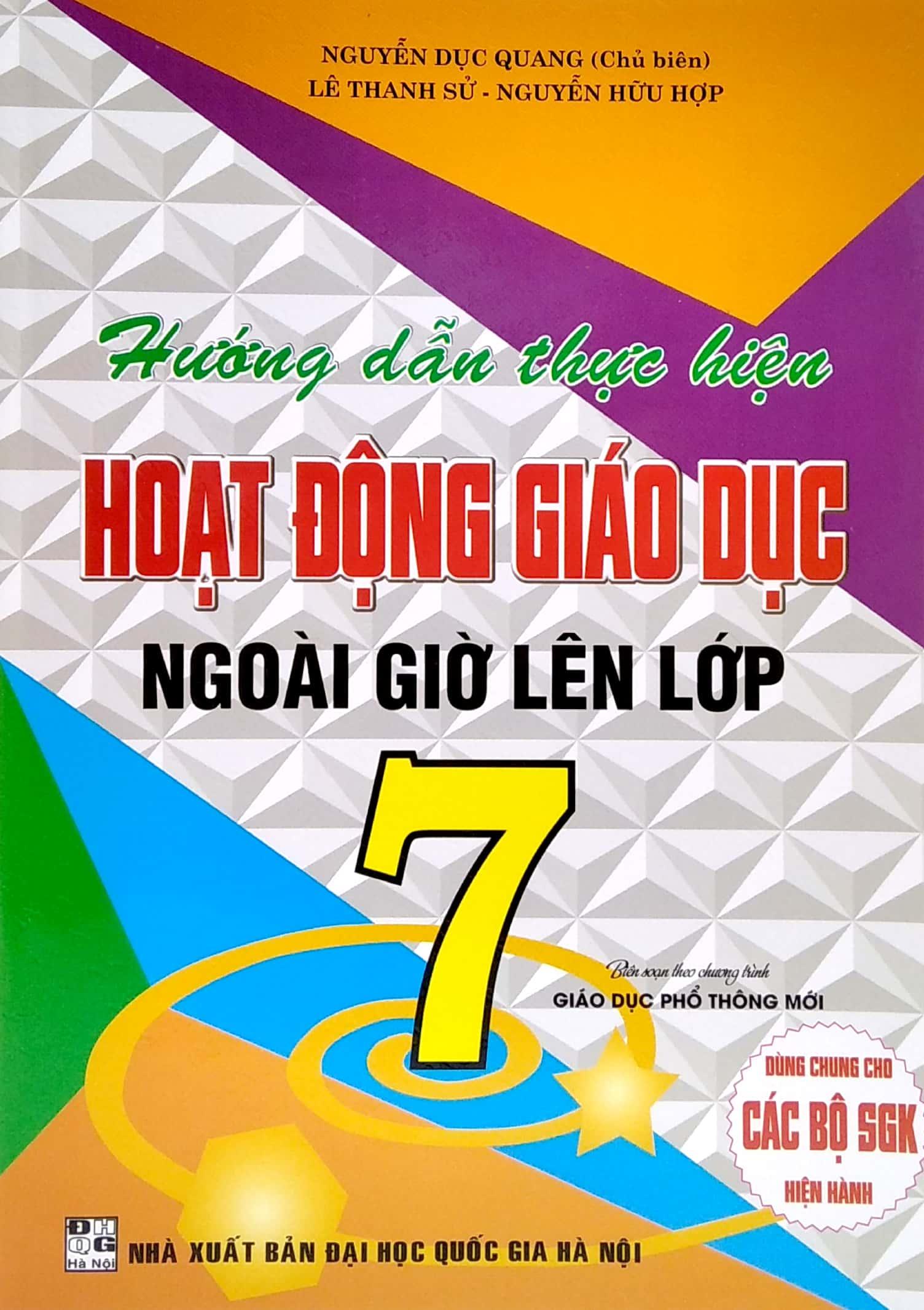 Hướng Dẫn Thực Hiện Hoạt Động Giáo Dục Ngoài Giờ Lên Lớp 7