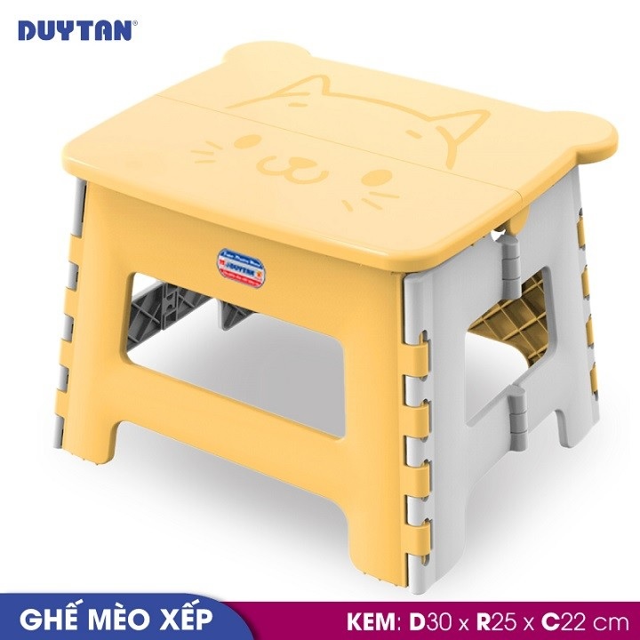 Ghế xếp mèo nhựa Duy Tân (30 x 25 x 22 cm) - 08968 - Giao màu ngẫu nhiên - Hàng chính hãng