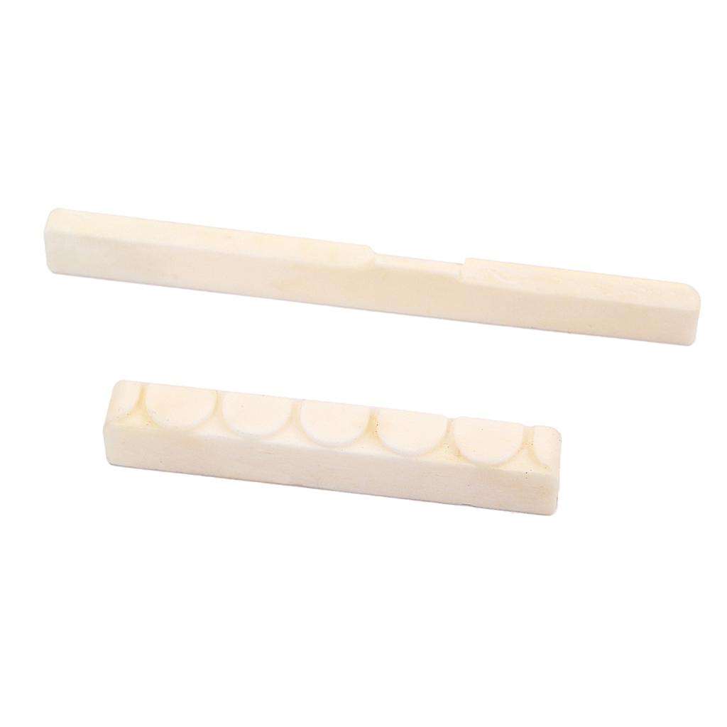 6 String Guitar Bone Bridge Saddle&Nut for Classical Guitar Replacement Parts