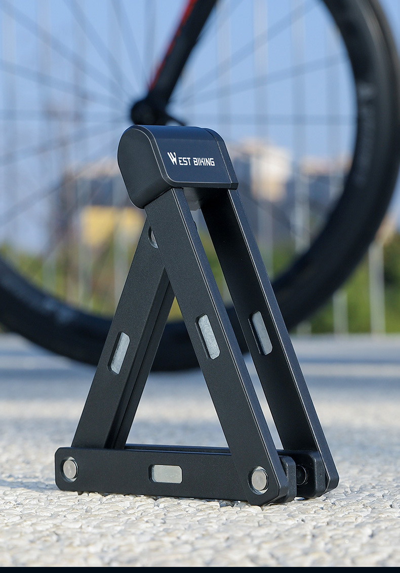 Ổ Khoá Xếp Gọn Chống Cắt Lock West Biking Black Carbon