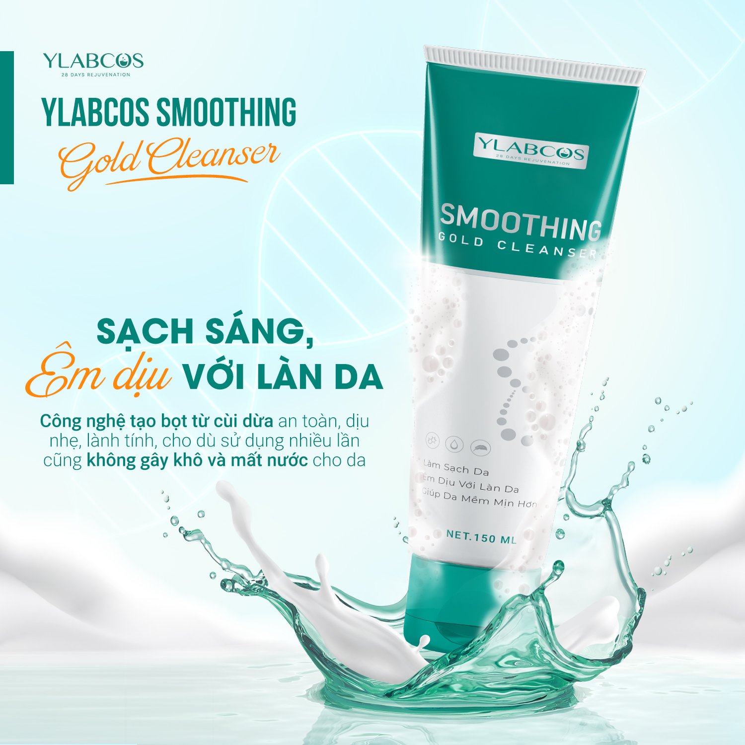 Sữa Rửa Mặt Vàng - Smoothing Gold Cleanser