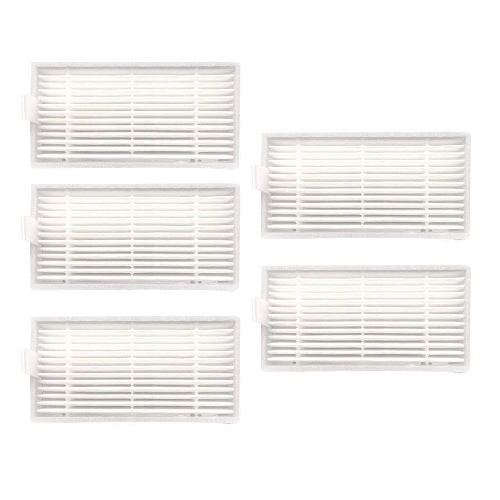 5 Pcs Filter Element for ILIFE V3 V5 V5S Robotic Vacuum Cleaner Replacement