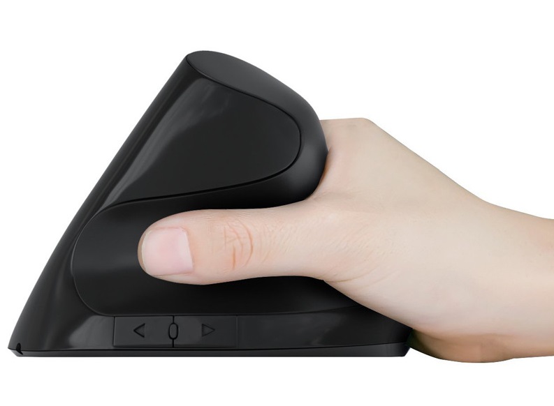 Chuột đứng không dây cao cấp chống mỏi tay hàng chính hãng PKCB HPT1007 5D Vertical Mouse