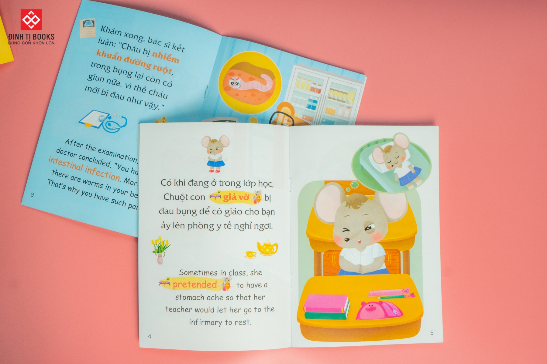 Sách Cùng Con Trưởng Thành - Bộ 10 Cuốn Truyện Tranh Song Ngữ Việt - Anh Cho Bé  – Đinh Tị Books