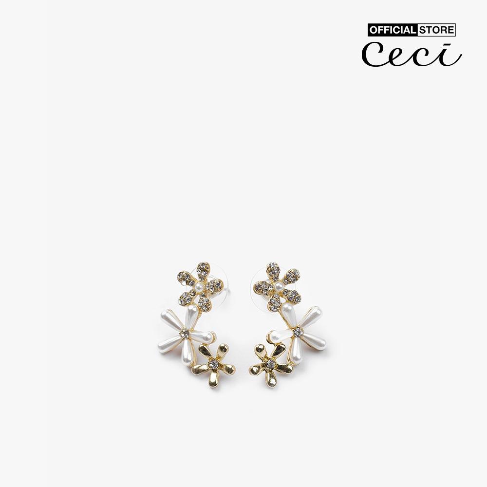 CECI - Khuyên tai nữ xỏ lỗ thiết kế cánh hoa sang trọng CC1-09000068-27