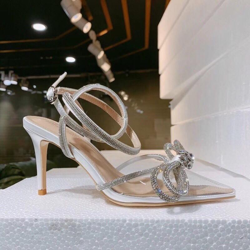 Giày sandal nơ đính đá cao cấp