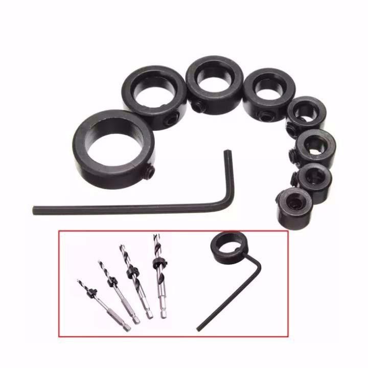 Bộ 8 vòng giới hạn mũi khoan - vòng chặn mũi khoan điều chỉnh độ sâu lỗ khoan hàng công ty