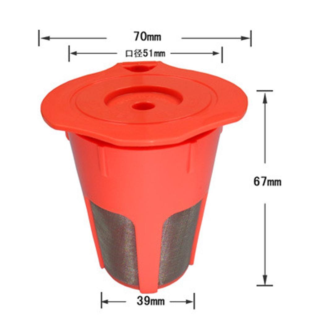 2 Reusable Refillable Single Coffee Filter Pod for Keurig 2.0 Coffee Brewers