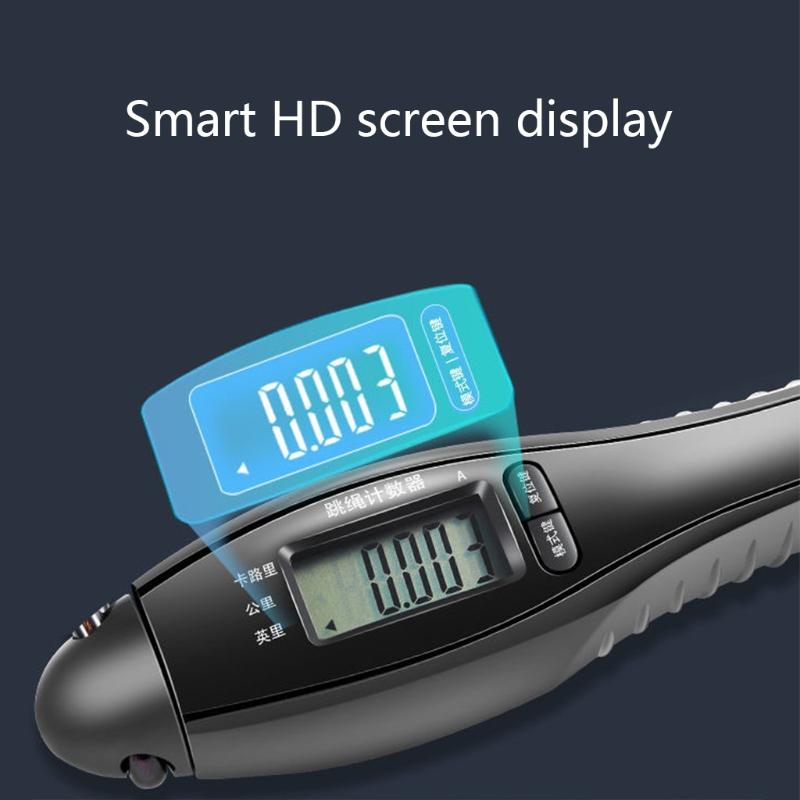 N80A Nam Nữ Unisex Màn Hình LCD Màn Hình Hiển Thị Kỹ Thuật Số Bỏ Qua Nhảy Dây Tập Thể Dục Đào Tạo Có Thể Điều Chỉnh Lượng Calo Phản Cáp Tập Luyện