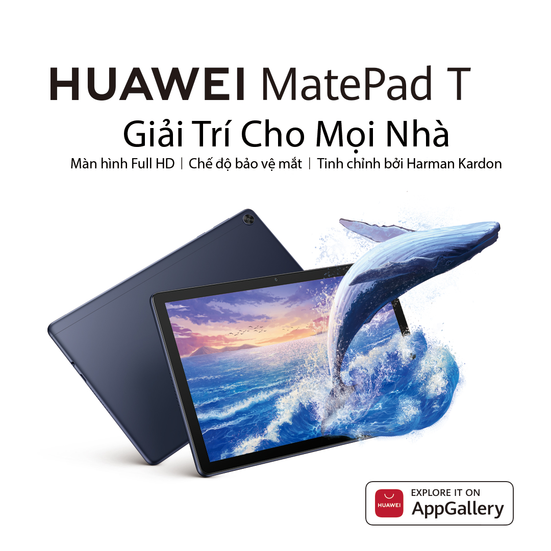 Máy Tính Bảng Huawei Matepad T10s | Màn Hình Full HD | Chế Độ Bảo Vệ Mắt | Tinh Chỉnh Bởi Harman Kardon | Hàng Chính Hãng