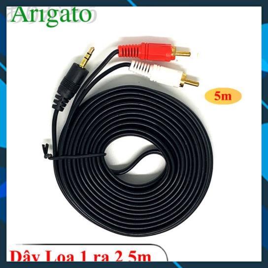 Dây Loa 1 Ra 2 ,Dây loa 1 đầu 3.5mm ra 2 AV ,Dài 1.5M 3M 5M